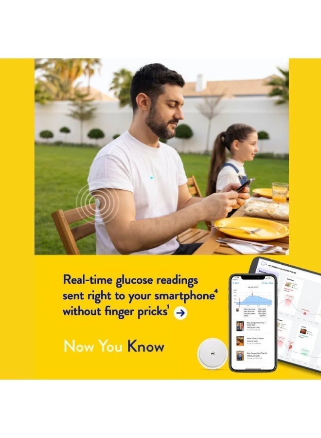 Abbott Freestyle Libre 3 Plus Flash Glucose Monitoring System Sensor Kit - Latest Sensor Technology the World’s Smallest Sensor - Easy to Use 15-Day - Image 5